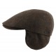 HERMAN Hill Brown Cap with Ear Flaps