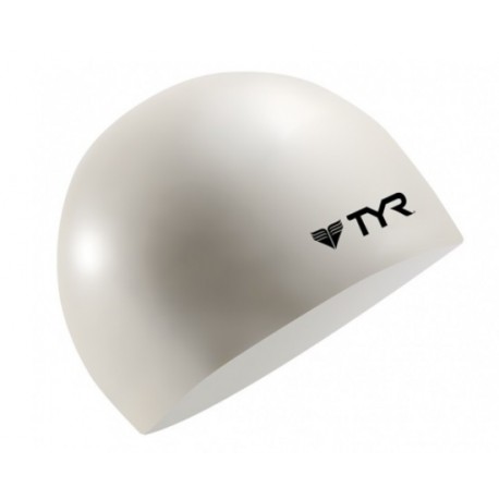 Bonnet De Natation en Silicone TYR White