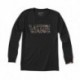 Junior 's Long Sleeve Tee Shirt VANS Classic Black Death Bloom