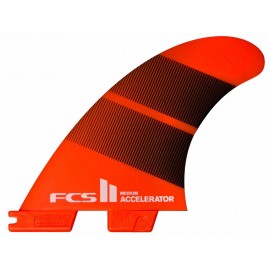 FCSII Accelerator Neo Glass Large Tang Gradient Tri Fins