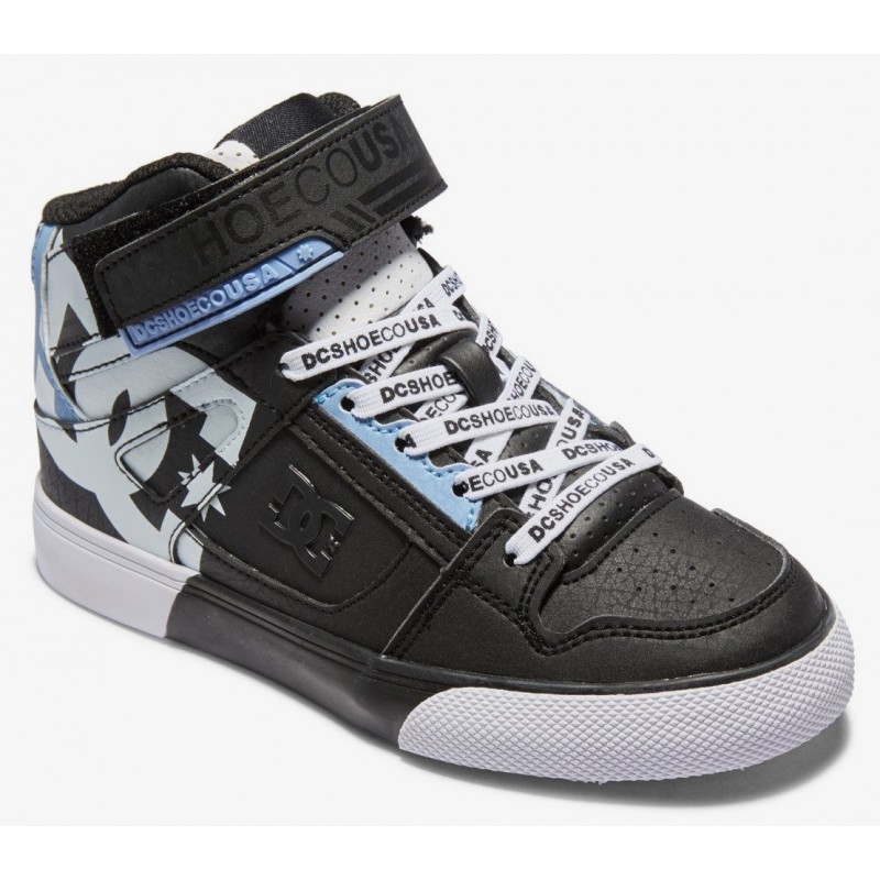 DC Shoes Junior Pure High Top SE Black White - Breizh Rider