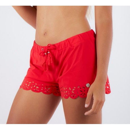 BANANA MOON Meow Huawei Shorts Red