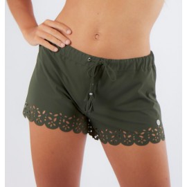 BANANA MOON Meow Huawei Khaki Green Shorts