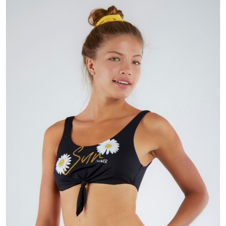 Haut De Maillot de Bain Brassière BANANA MOON Nouo Sundaisy Noir