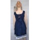Hand-Embroidered Hand Embroidered Junior Dress MARINETTE Blue White Red