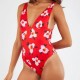 Maillot De Bain 1 Pièce BANANA MOON Odalis Sunnyside Rouge