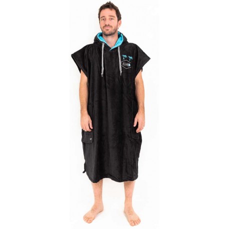 Poncho All-in Classic Flash Black Turquoise