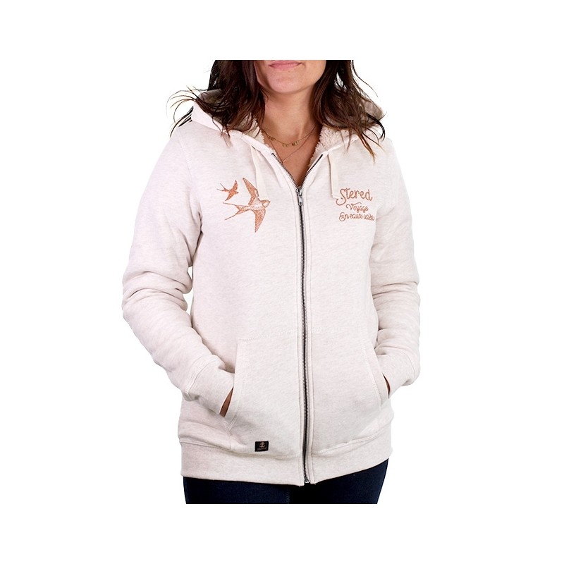 hoodie doublé sherpa