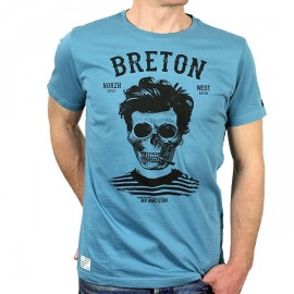 Tee Shirt Homme Stered Breton Bev Atav Lagon