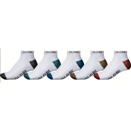 Globe Ingles Ankle Sock 5 Pack White