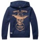 Hooded Kids Sweatshirt Stered Breizh Surfer Marine