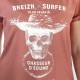 Tee Shirt Woman STERED Breizh-surfer Rust