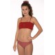 PROTEST Kitty Bandeau Bikini Clay 2 Piece Swimsuit Set