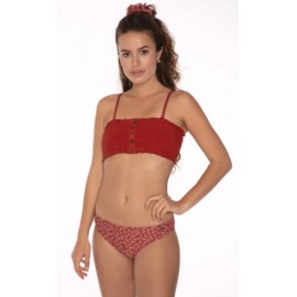 PROTEST Kitty Bandeau Bikini Clay 2 Piece Swimsuit Set