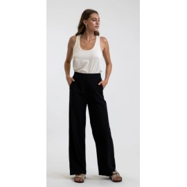 Pantalon Femme RHYTHM Classic Wide Leg Black - Breizh Rider