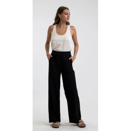 RHYTHM Classic Wide Leg Black Women's Pants