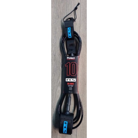 FCS Protect Big Wave Leash 10'0 Black