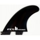 FCSII Performer Glass Flex Medium Tri Fins Black