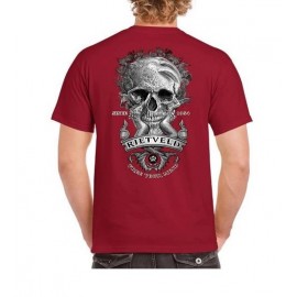 Tee Shirt Homme RIETVELD Siren Skull Red