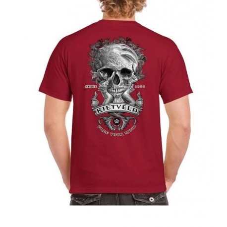 Tee Shirt Homme RIETVELD Siren Skull Red