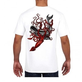 Tee Shirt Homme RIETVELD Squid Attack White