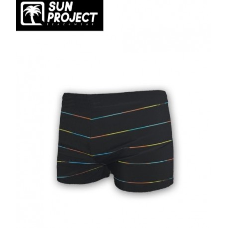 Boxer de Bain Enfant SUN PROJECT Rayures Multicolore