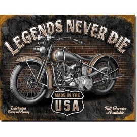Legend Never Die Metal Plate