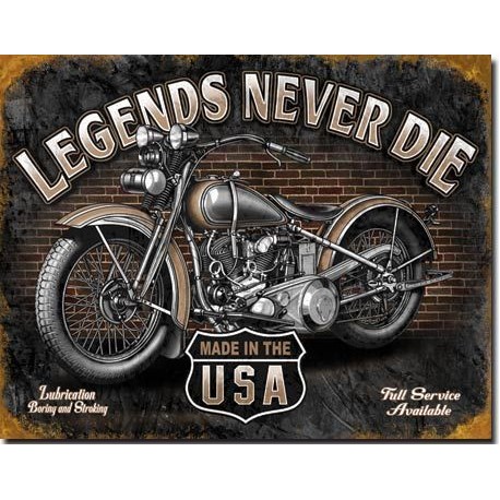 Legend Never Die Metal Plate