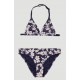 O'NEILL Venice Beach Party Blue With Yellow Junior 2 Piece Swimsuit