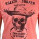 Tee Shirt STERED Breizh Surfer Corail