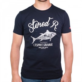 Tee Shirt Homme Stered R Marine