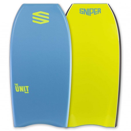 Bodyboard Sniper Unit PE 40" Aqua Blue Fluro Yellow