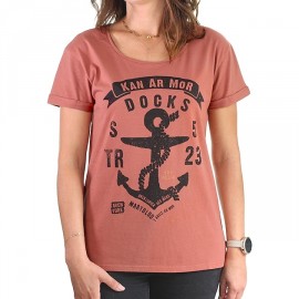 Tee Shirt Woman STERED Anchor Kan Ar Mor Rust