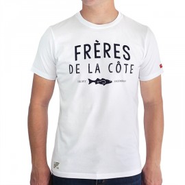 Tee Shirt Homme STERED Frère De La Côte Blanc