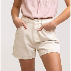 RHYTHM Line Denim Vintage White Women's Shorts