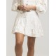 RHYTHM Banksia Tiered Mini White Skirt