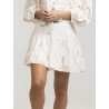 RHYTHM Banksia Tiered Mini White Skirt