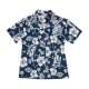 Chemise Femme ALOHA REPUBLIC Vahine Hibiscus Navy