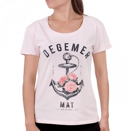 Tee Shirt Femme STERED Degemer Mat Rose Poudré