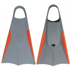 Orca Bodyboard Fins Orange Grey