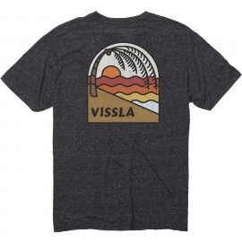 VISSLA Men's Tee Shirt Black Heather