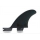 FCSII Power Twin + Stabiliser Fins Black