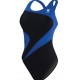 Woman swimsuit one piece TYR Alliance Splice Maxfit Black Blue