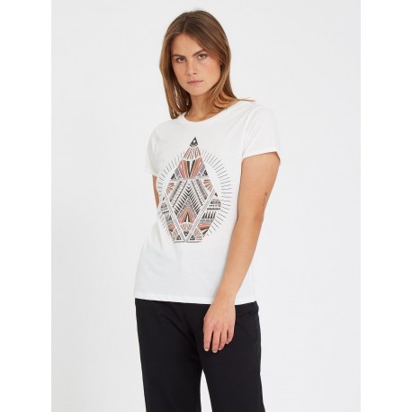 VOLCOM Radical Daze Star White Women's Tee