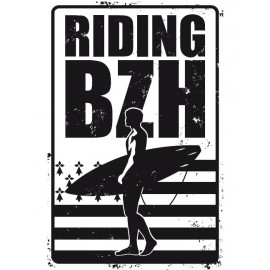 Plaque de Métal Riding BZH Small