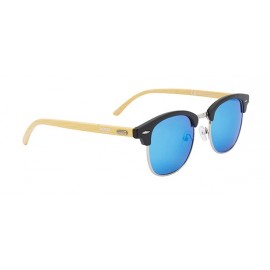 Adult Cool Shoe Ridge Black Bamboo Sunglasses