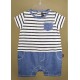 Baby Playsuit Papylou Castets Striped blue