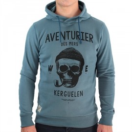 Sweat Capuche Stered Aventurier Des Mers Petrol