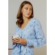 Haut RHYTHM Bloom Long Sleeve Whisper Blue