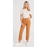 Pantalon Velours Femme Volcom Stoned Straight Camel